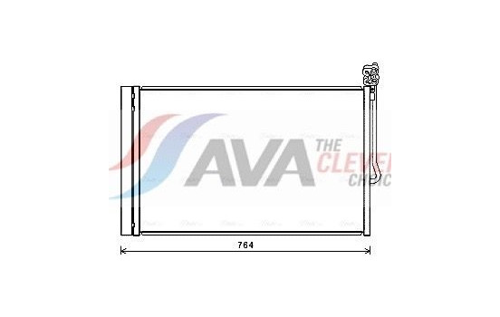 Condenser, air conditioning VN5334D Ava Quality Cooling