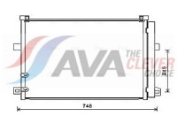 Condenser, air conditioning VN5369D Ava Quality Cooling