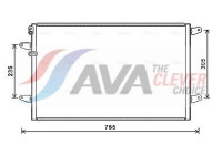 Condenser, air conditioning VN5379 Ava Quality Cooling