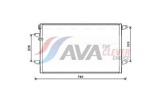 Condenser, air conditioning VN5379 Ava Quality Cooling