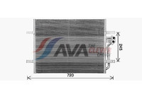 Condenser, air conditioning VN5418 Ava Quality Cooling