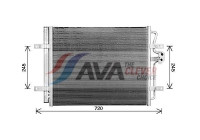Condenser, air conditioning VN5433D Ava Quality Cooling