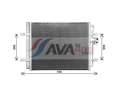 Condenser, air conditioning VN5433D Ava Quality Cooling
