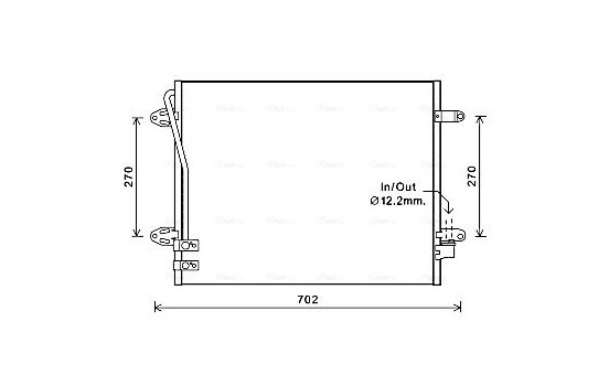 Condenser, air conditioning VNA5322 Ava Quality Cooling