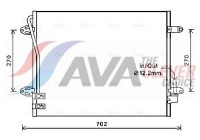 Condenser, air conditioning VNA5322 Ava Quality Cooling