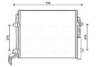 Condenser, air conditioning VNA5324D Ava Quality Cooling