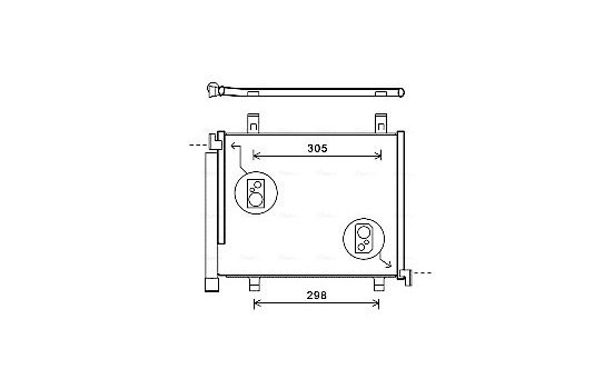 Condenser, air conditioning VNA5327D Ava Quality Cooling