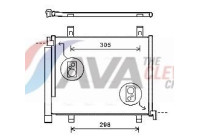 Condenser, air conditioning VNA5327D Ava Quality Cooling