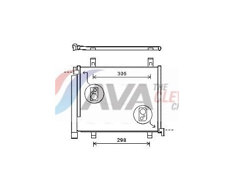 Condenser, air conditioning VNA5327D Ava Quality Cooling