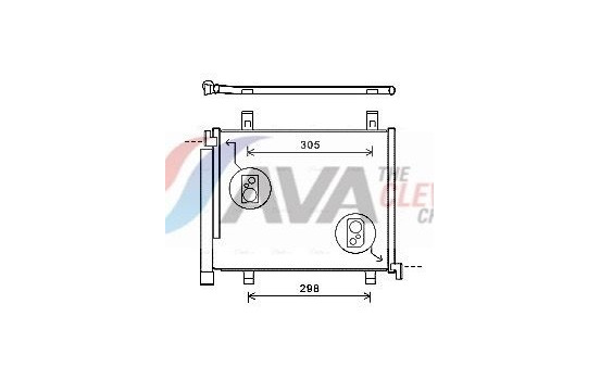 Condenser, air conditioning VNA5327D Ava Quality Cooling