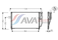 Condenser, air conditioning VO5128 Ava Quality Cooling