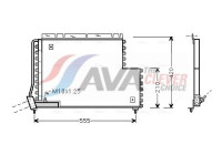 Condenser, air conditioning VO5131 Ava Quality Cooling