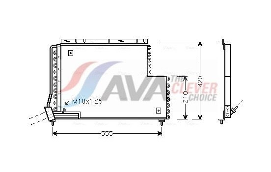 Condenser, air conditioning VO5131 Ava Quality Cooling
