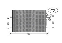 Condenser, air conditioning VO5161D Ava Quality Cooling