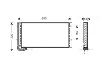 CONDENSER sor Man M90 (R134) 10 / 93- 64005011 International Radiators