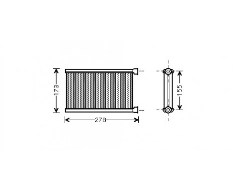 Heat Exchanger, interior heating 06006344 International Radiators