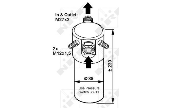 Dryer, air conditioning EASY FIT 33064 NRF, Image 5