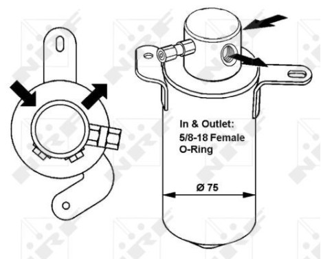 Dryer, air conditioning EASY FIT 33166 NRF, Image 5