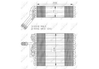 Evaporator, air conditioning 36024 NRF