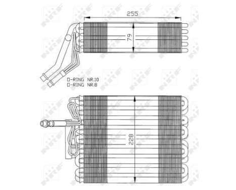 Evaporator, air conditioning 36025 NRF, Image 5