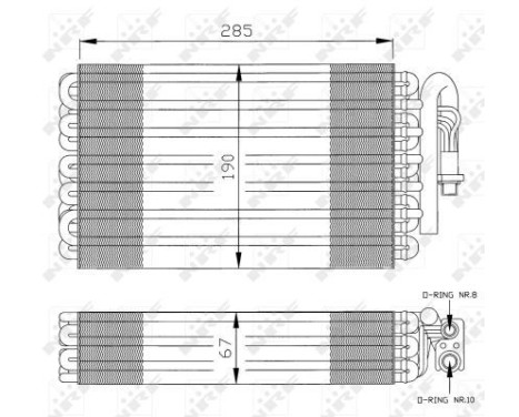 Evaporator, air conditioning 36026 NRF, Image 5