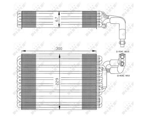 Evaporator, air conditioning 36030 NRF, Image 5