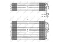 Evaporator, air conditioning 36032 NRF
