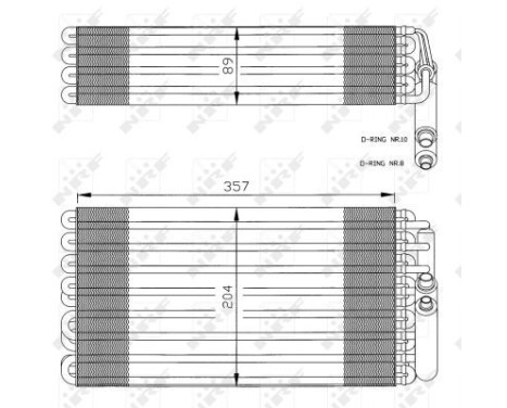 Evaporator, air conditioning 36032 NRF, Image 5
