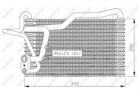 Evaporator, air conditioning 36036 NRF