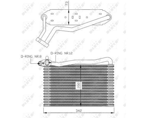 Evaporator, air conditioning 36037 NRF, Image 2