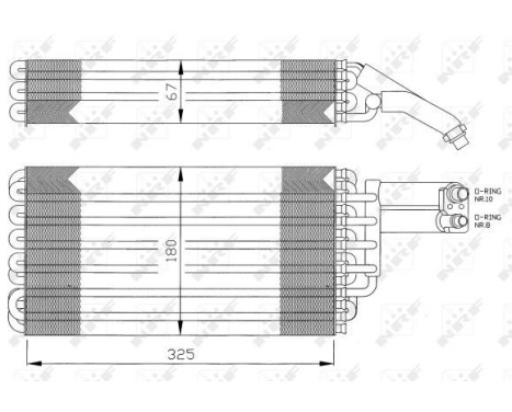 Evaporator, air conditioning 36057 NRF, Image 5