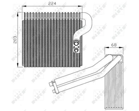 Evaporator, air conditioning 36063 NRF, Image 5