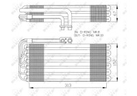 Evaporator, air conditioning 36064 NRF