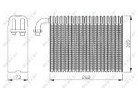 Evaporator, air conditioning 36068 NRF