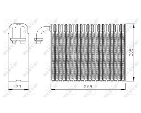 Evaporator, air conditioning 36068 NRF, Image 3