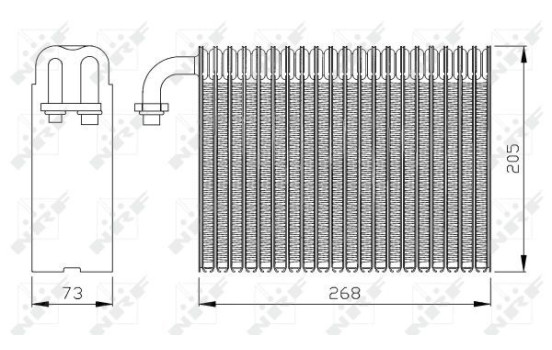 Evaporator, air conditioning 36068 NRF, Image 3