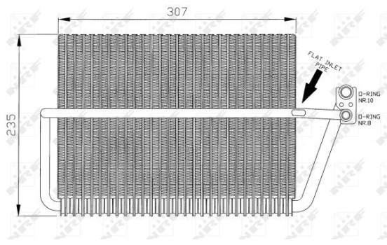 Evaporator, air conditioning 36070 NRF