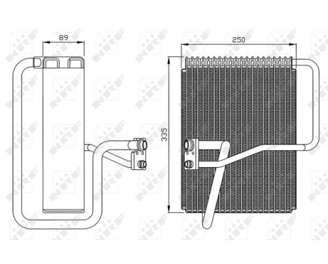 Evaporator, air conditioning 36072 NRF, Image 5