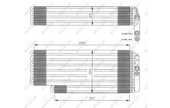 Evaporator, air conditioning 36078 NRF