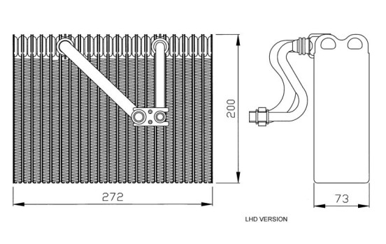 Evaporator, air conditioning 36088 NRF