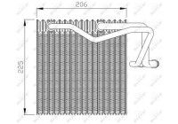 Evaporator, air conditioning 36095 NRF