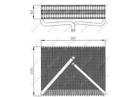 Evaporator, air conditioning 36116 NRF