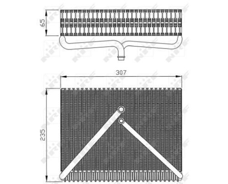 Evaporator, air conditioning 36116 NRF, Image 5