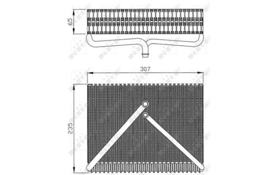 Evaporator, air conditioning 36116 NRF