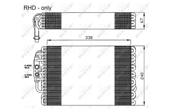 Evaporator, air conditioning 36119 NRF, Image 5