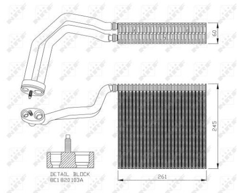 Evaporator, air conditioning 36138 NRF, Image 5