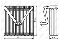Evaporator, air conditioning 36141 NRF