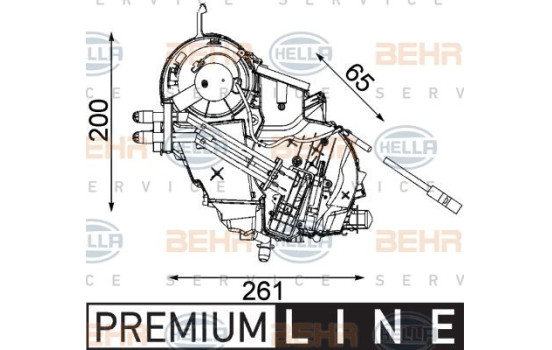 Evaporator, air conditioning BEHR HELLA SERVICE *** PREMIUM LINE ***, Image 2