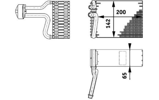 Evaporator, air conditioning BEHR *** PREMIUM LINE ***