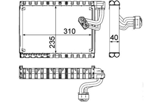 Evaporator, air conditioning BEHR *** PREMIUM LINE ***